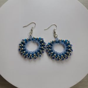 Hand Made Astrian  Crystal Elements  Earrings